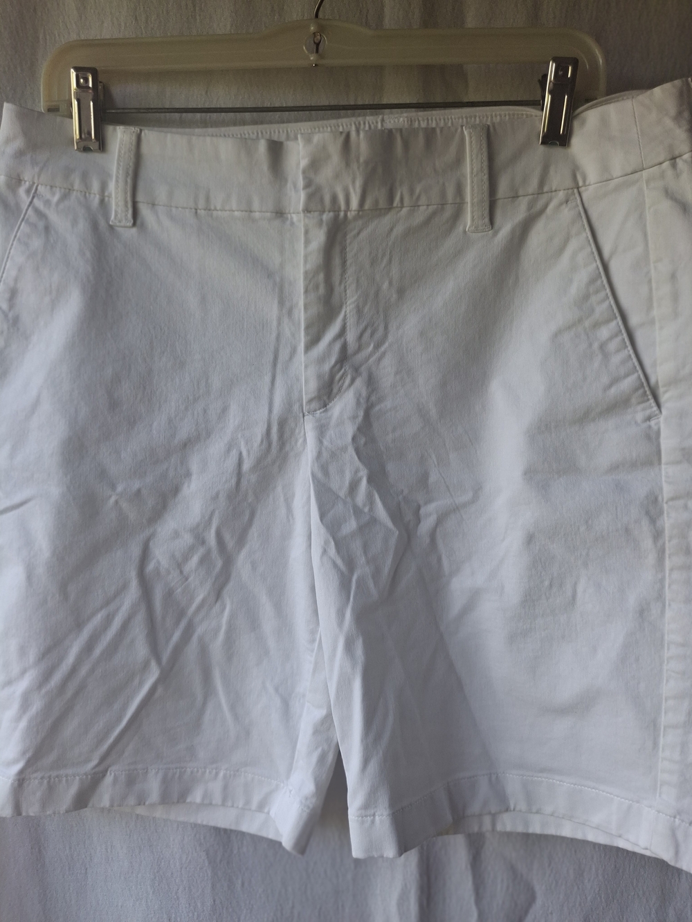 J. Crew White Women's Flat-Front Shorts